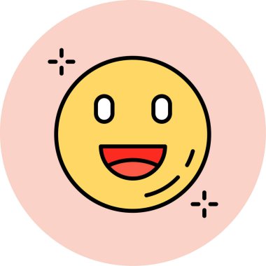 yüz ifadesi simgesi vektör çizimi çizimi