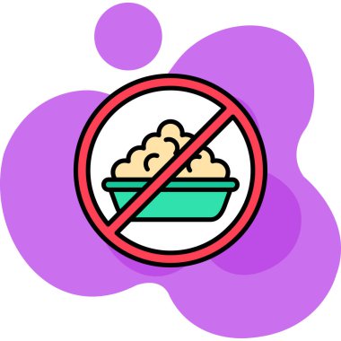 Yiyecek rengi ikonu vektörü yok.