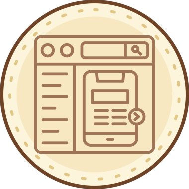 seo modern simgesinin vektör illüstrasyonu