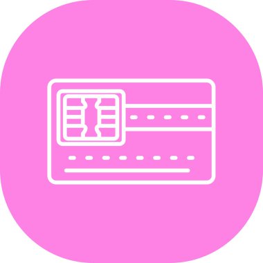 Kart. Web simgesi basit illüstrasyon