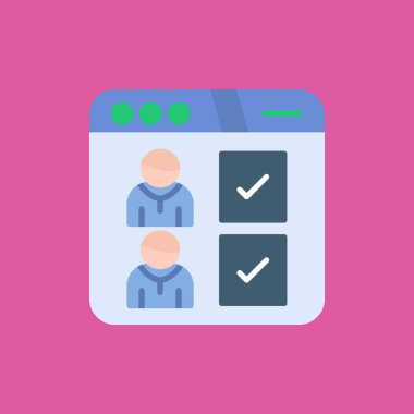 oy vektör illüstrasyon simgesi