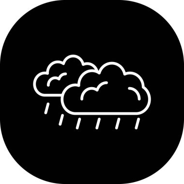 rain icon in trendy style isolated background