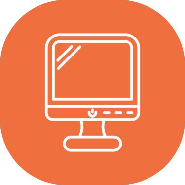 Bilgisayar. Web simgesi vektör illüstrasyonu