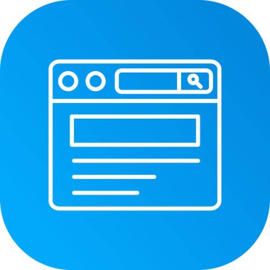 Web sitesi web sayfası simgesi düz biçiminde