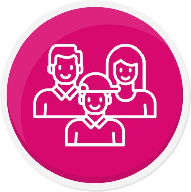 grup insanları ikon vektör illüstrasyonu