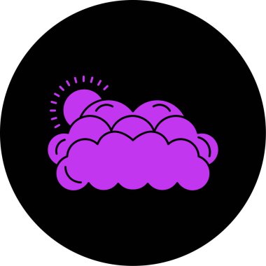 Bulut simgesinin vektör illüstrasyonu