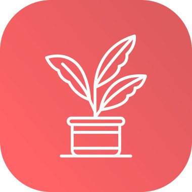 bitki simgesi soyut bir grupta izole edildi