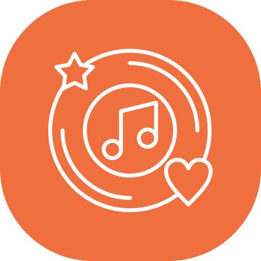 müzik simgesi, vektör illüstrasyonu