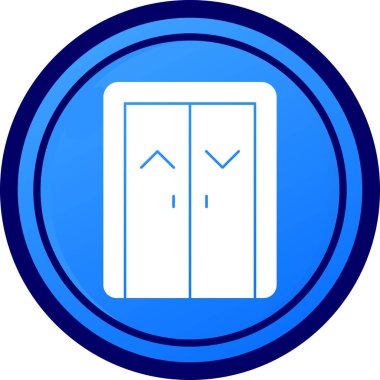 Kapı. Web simgesi basit illüstrasyon