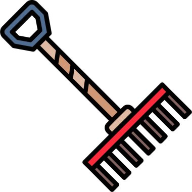 Süpürge temizleme simgesi - taslak biçimi