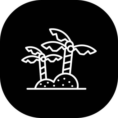 palmiye ağacı kutsal kişilerin resmi, vektör çizim