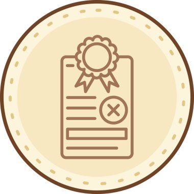 Rozet. Web simgesi vektör illüstrasyonu