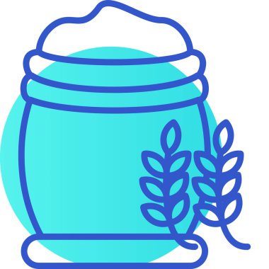 Kavanoz simgesi, vektör illüstrasyonu basit tasarım