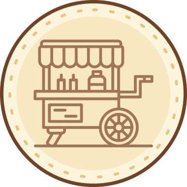 Gıda simgesinin vektör illüstrasyonu