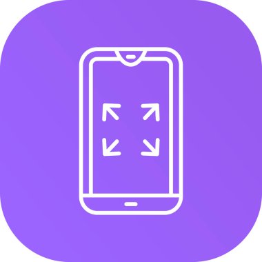 Vektör Mobil simge illüstrasyonu