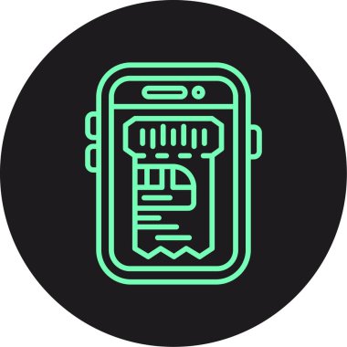 Vektör Mobil simge illüstrasyonu