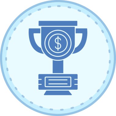 Kupa. Web simgesi basit illüstrasyon