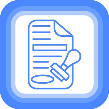 Belge. Web simgesi basit illüstrasyon