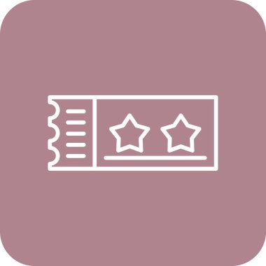 Bir yıldız simgesinin vektör illüstrasyonu