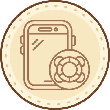 Bir sikkevektör illüstrasyon