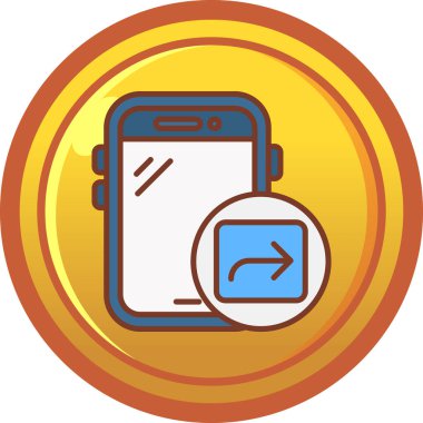 akıllı telefon vektör simgesi modern basit vektör illüstrasyonu