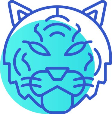 kedi simgesi vektör illüstrasyonu