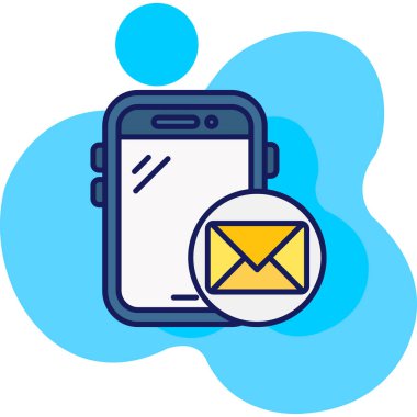 e-posta zarfı simgesi ana hatlarıyla doldurulmuş