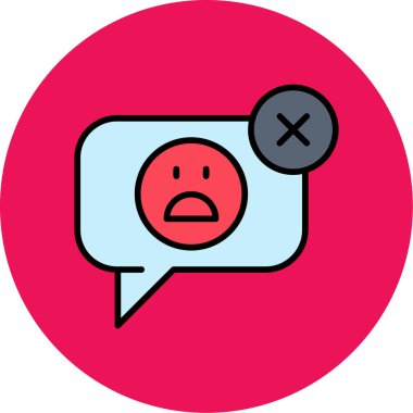 Sohbet simgesi vektör illüstrasyonu