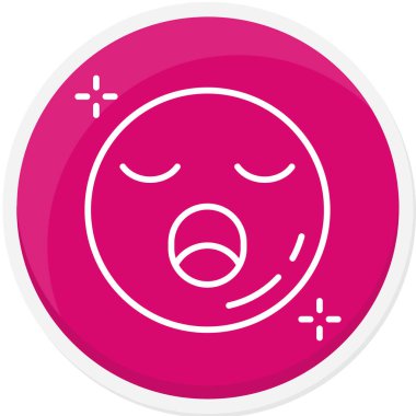 Üzgün yüz vektör simgesi