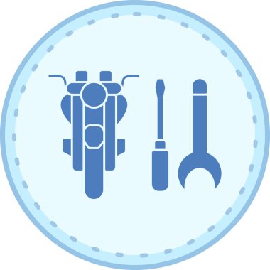 Motorsiklet. Web simgesi basit illüstrasyon