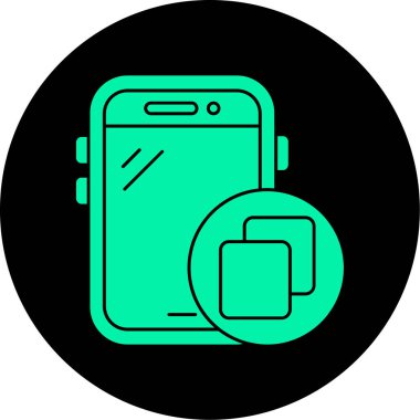 Vektör telefonu Ico, vektör illüstrasyonu