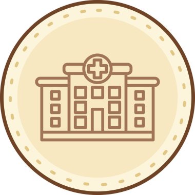 Bina. Web simgesi basit illüstrasyon