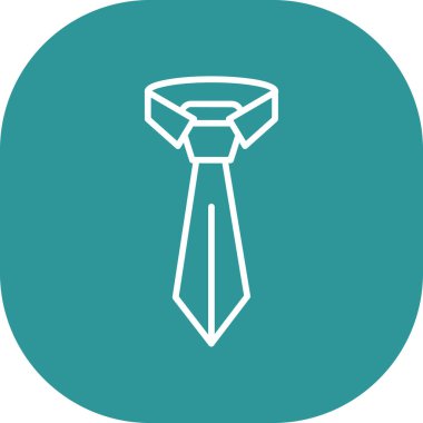 Kravat. Web simgesi basit illüstrasyon