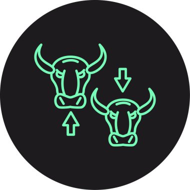 Boğa vektör resimleme tasarımı