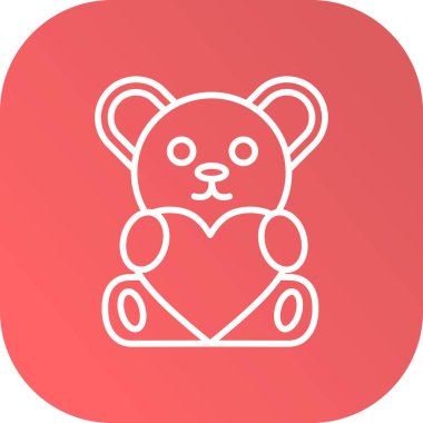 Ayı simgesi vektör illüstrasyonu