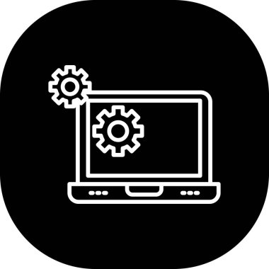 vektör dizüstü simgesi illüstrasyonu