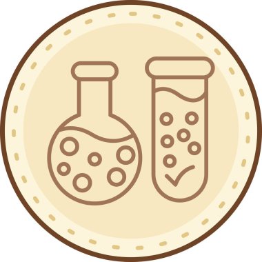 Laboratuvar. Web simgesi basit tasarım