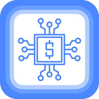 devre kartı simgesi, vektör illüstrasyonu