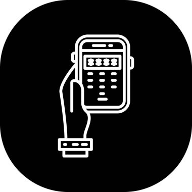 telefon simgesi, basit vektör illüstrasyonu