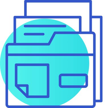 klasör simgesi. Basit resimleme