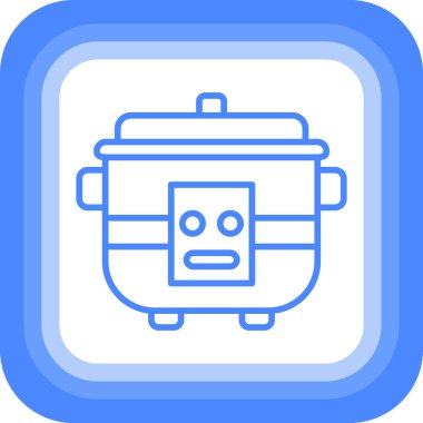 Robot simgesinin vektör illüstrasyonu