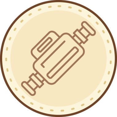 Modern oto tamir simgesinin vektör illüstrasyonu