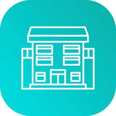 eşsiz ev çizgisi vektör simgesi