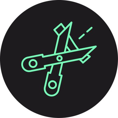 uçak ikonu vektör illüstrasyonu