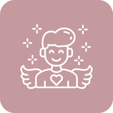 Kalp. Web simgesi basit illüstrasyon