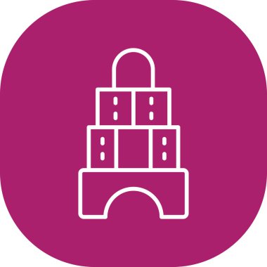 Benzersiz yapı vektörü simgesi