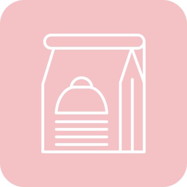 Web 'de kullanmak üzere yiyecek ve içecek vektör simgesi