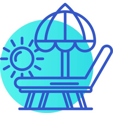 kamp simgesi, vektör illüstrasyonu beyaz arkaplanda izole edildi