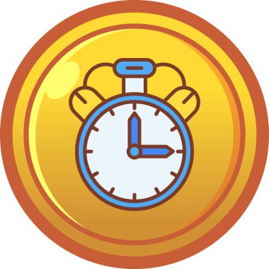 Çalar saat simgesi, karikatür tarzı