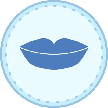 dudak simgesinin vektör illüstrasyonu